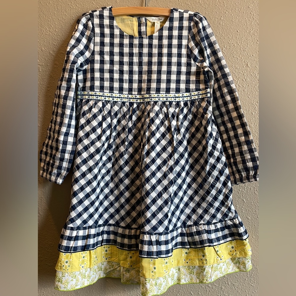 NWT Matilda Jane - Gingham & Giggles Textured Dress - Size 8